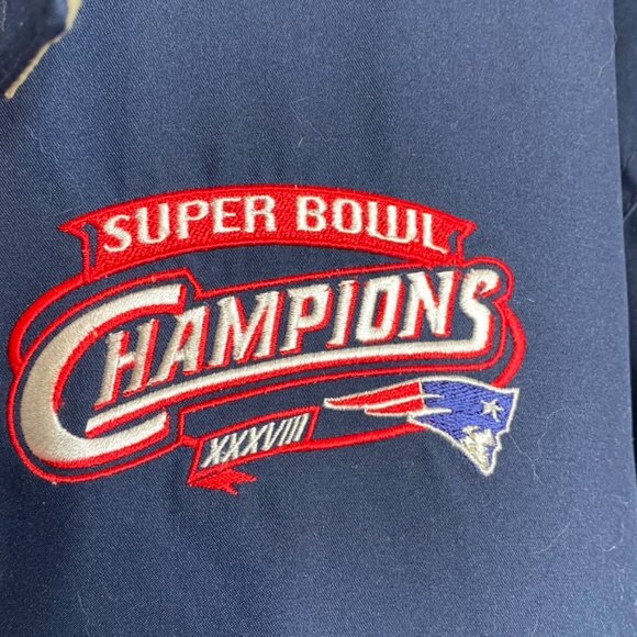 NFL Super Bowl windbreaker XXXVIII 2004 men's size XL - Picture 9 of 10
